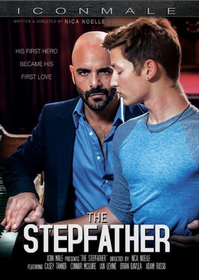 The New Stepfather Porn DVD Cover with Adam Russo, Brian Davilla, Casey Tanner, Connor Maguire, Ian Levine naked 