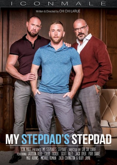 My Stepdad's Stepdad Porn DVD Cover with Colby Tucker, Jackson Reed, Jack Dyer, Max Adonis, Michael Roman, Scott Riley, Papi Suave, Zach Covington naked 