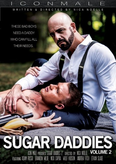 Sugar Daddies 2 Porn DVD Cover with Adam Russo, Andrew Fitch, Ethan Slade, Brandon Wilde, Nick Capra, Wolf Hudson naked 