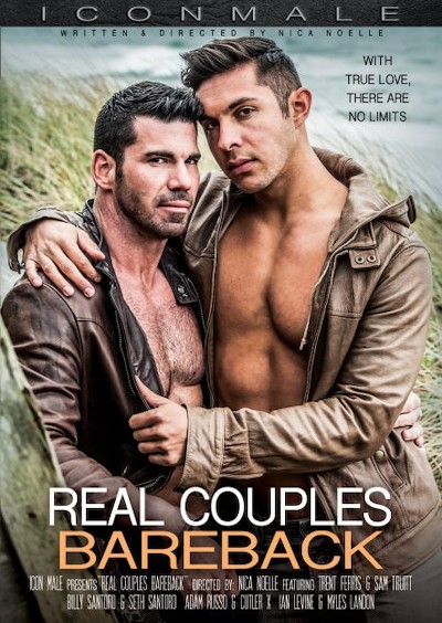 Real Couples Bareback Porn DVD Cover with Adam Russo, Billy Santoro, Cutler X, Ian Levine, Sam Truitt, Myles Landon, Seth Santoro, Trent Ferris naked 