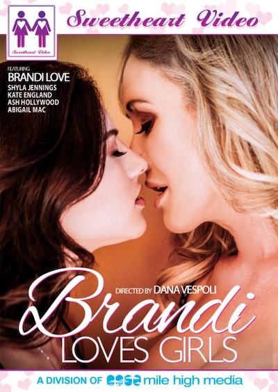 Brandi Loves Girls Porn DVD Cover with Abigail Mac, Ash Hollywood, Kate England, Shyla Jennings, Brandi Love naked 