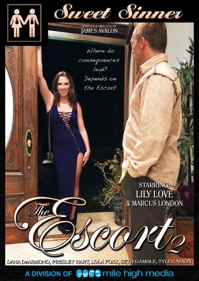 The Escort #02 Porn DVD Cover with Dana DeArmond, Lily Love, Lola Foxx, Marcus London, Presley Hart, Tyler Nixon, Seth Gamble naked 