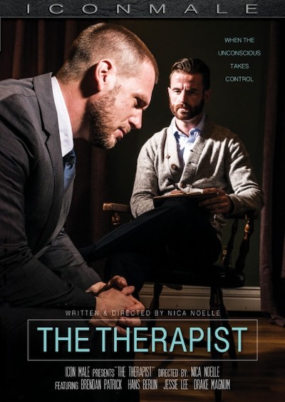 The Therapist Porn DVD Cover with Drake Magnum, Brendan Patrick, Hans Berlin, Jessie Lee naked 