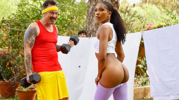 Milf Workout Teases Pervy Neighbor Porn Photo with Ricky Spanish, Olivia Jayy naked