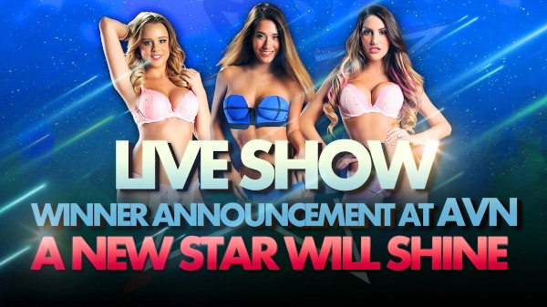 Live Winner Announcement at AVN Porn Photo with August Ames, Eva Lovia, Alexis Adams naked